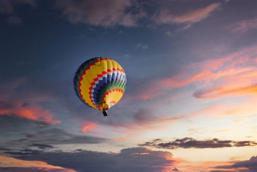 赤城山のぐんまフラワーパークにて気球に乗ろう
